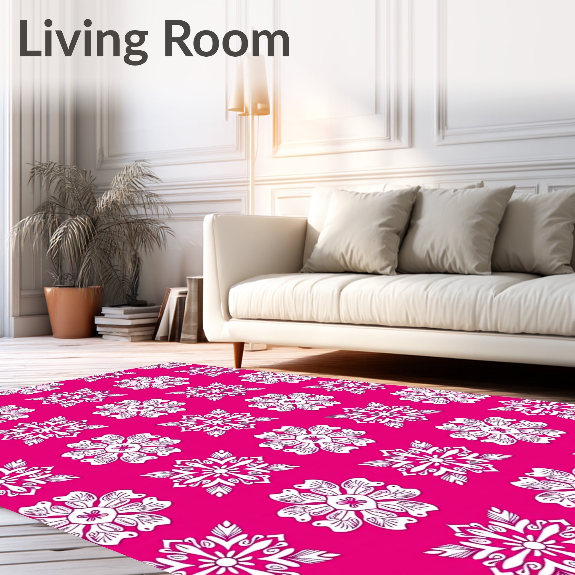 Lively Rose Bloom Repeat Rug