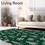 Winter Wonderland Tree Snowflakes Rug