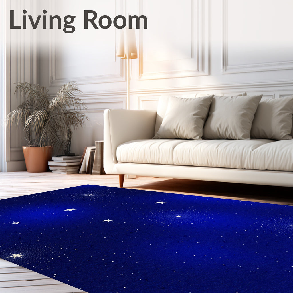 Night Sky Starburst Medallions Rug
