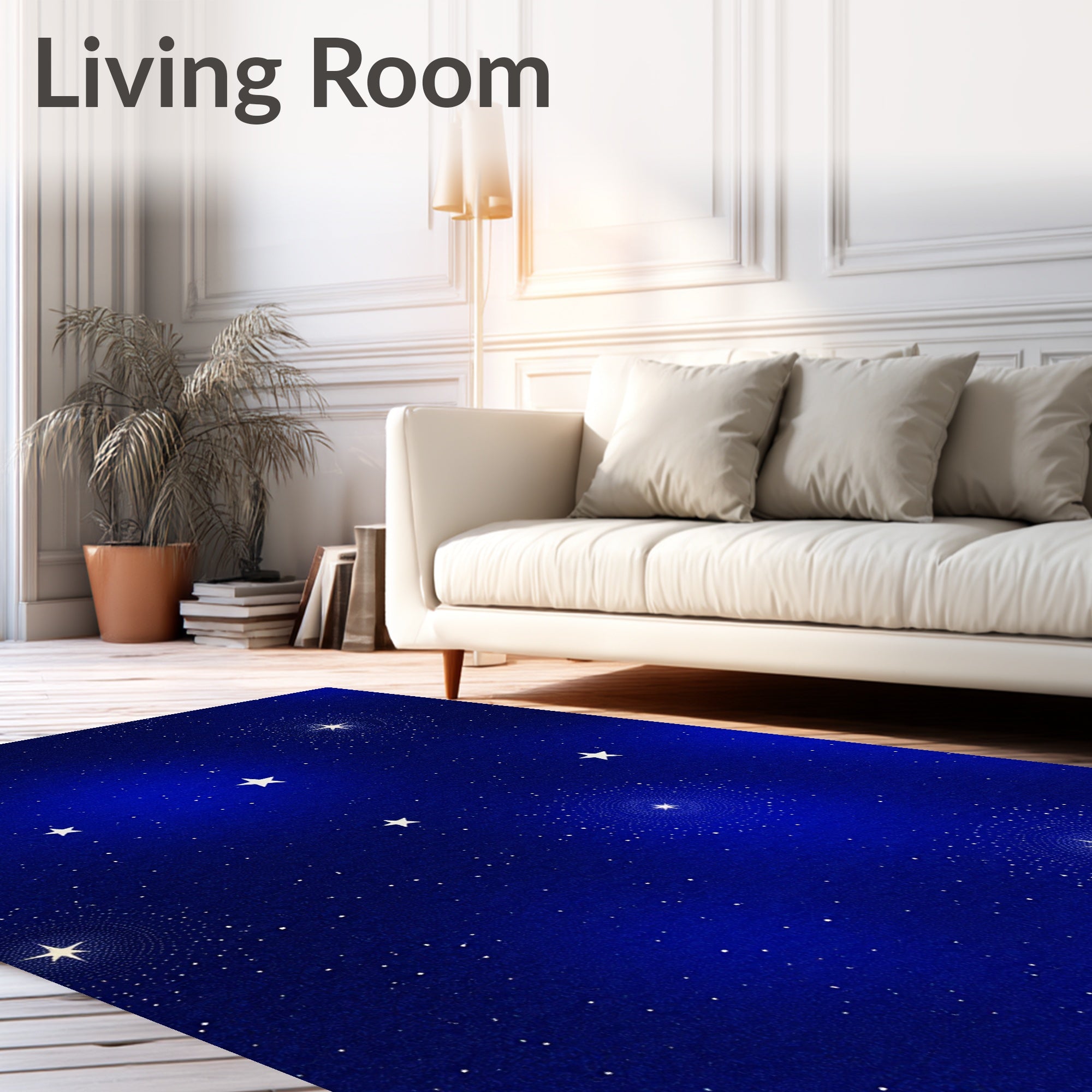 Night Sky Starburst Medallions Rug