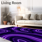 Deep Purple Swirl Agate Rug