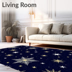 Cosmic Starry Night Sky Rug