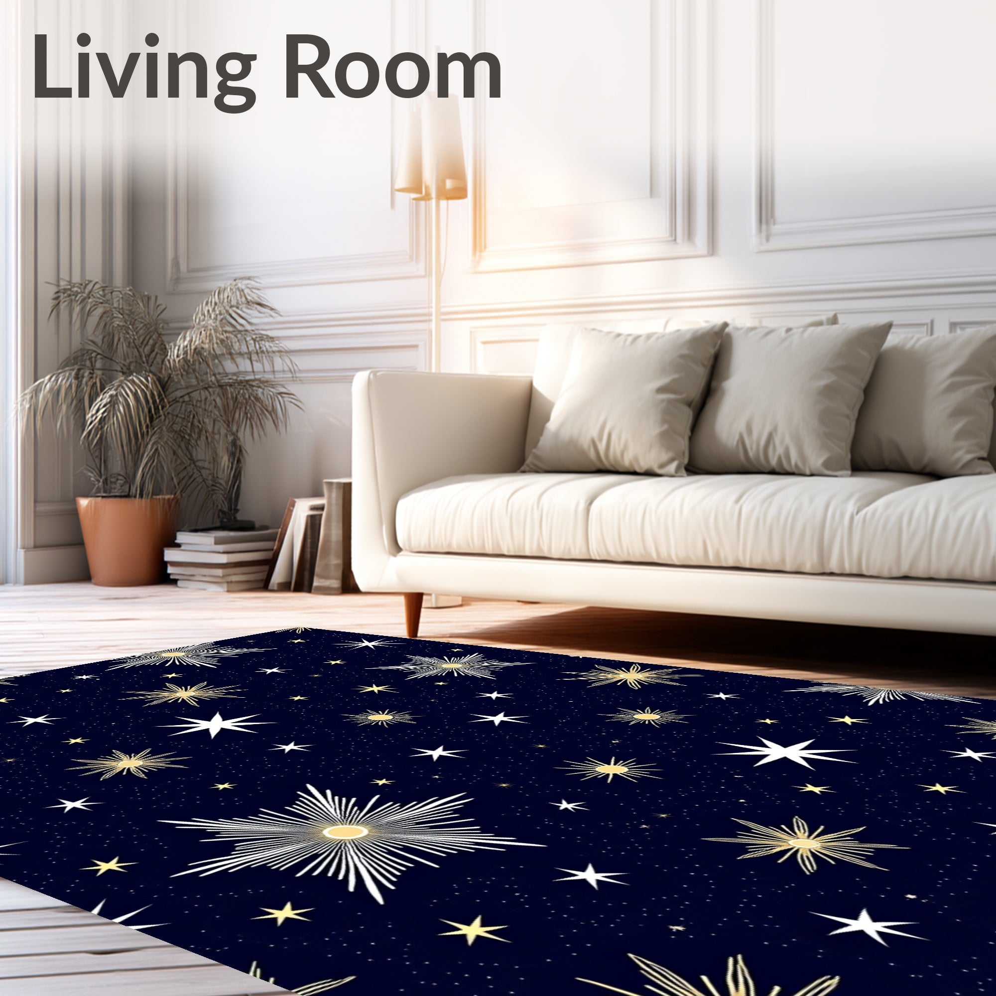 Cosmic Starry Night Sky Rug