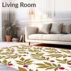 Golden Leaf Cherry Cluster Rug