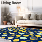 Coastal Yellow Shell Sea Collection Rug