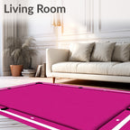 Vibrant Fuchsia Game Table Surface Rug