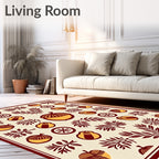 Autumn Acorn Leaf Meadow Rug