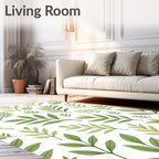 Verdant Green Leafy Branches Rug