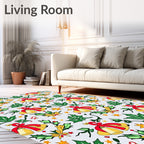 Jingle Bells Holly and Star Garland Rug
