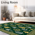 Emerald Forest Pine Tree Scatter Rug