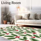 Foliage With Red Berries Rug