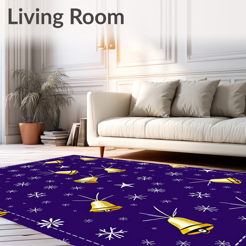 Golden Bells Starry Night Rug