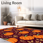 Autumn Pumpkin Patch Foliage Rug