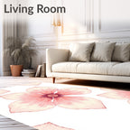 Soft Pink Blossom Garden Rug