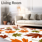Autumn Maple Leaf Scatter Rug