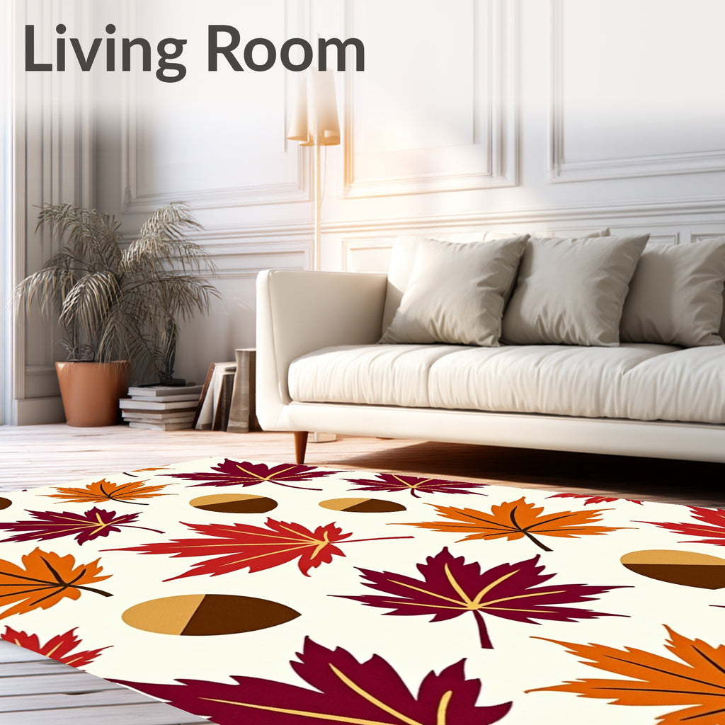 Autumn Leaves Acorn Collection Rug