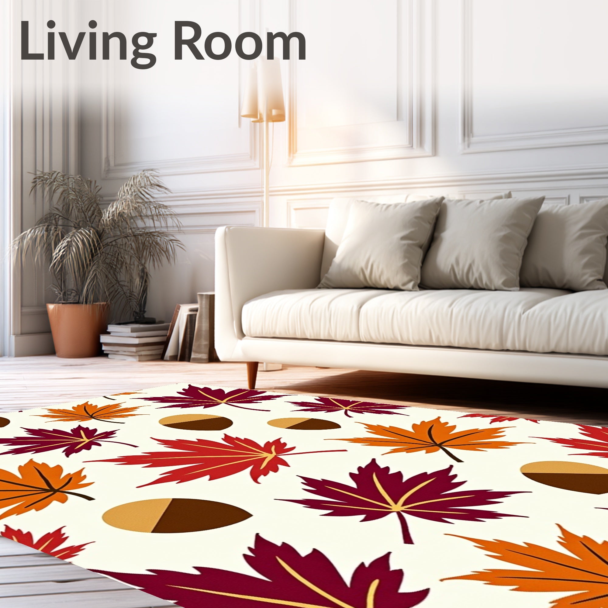 Autumn Leaves Acorn Collection Rug