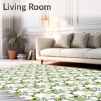 Leafy Twig Cream Abstract Vine Rug