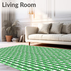 Verdant Vine Vertical Stripe Rug
