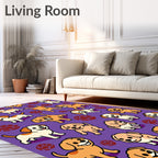 Happy Golden Puppy Playtime Repeat Rug