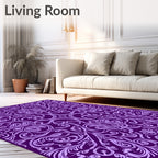 Amethyst Paisley Scrollwork Rug