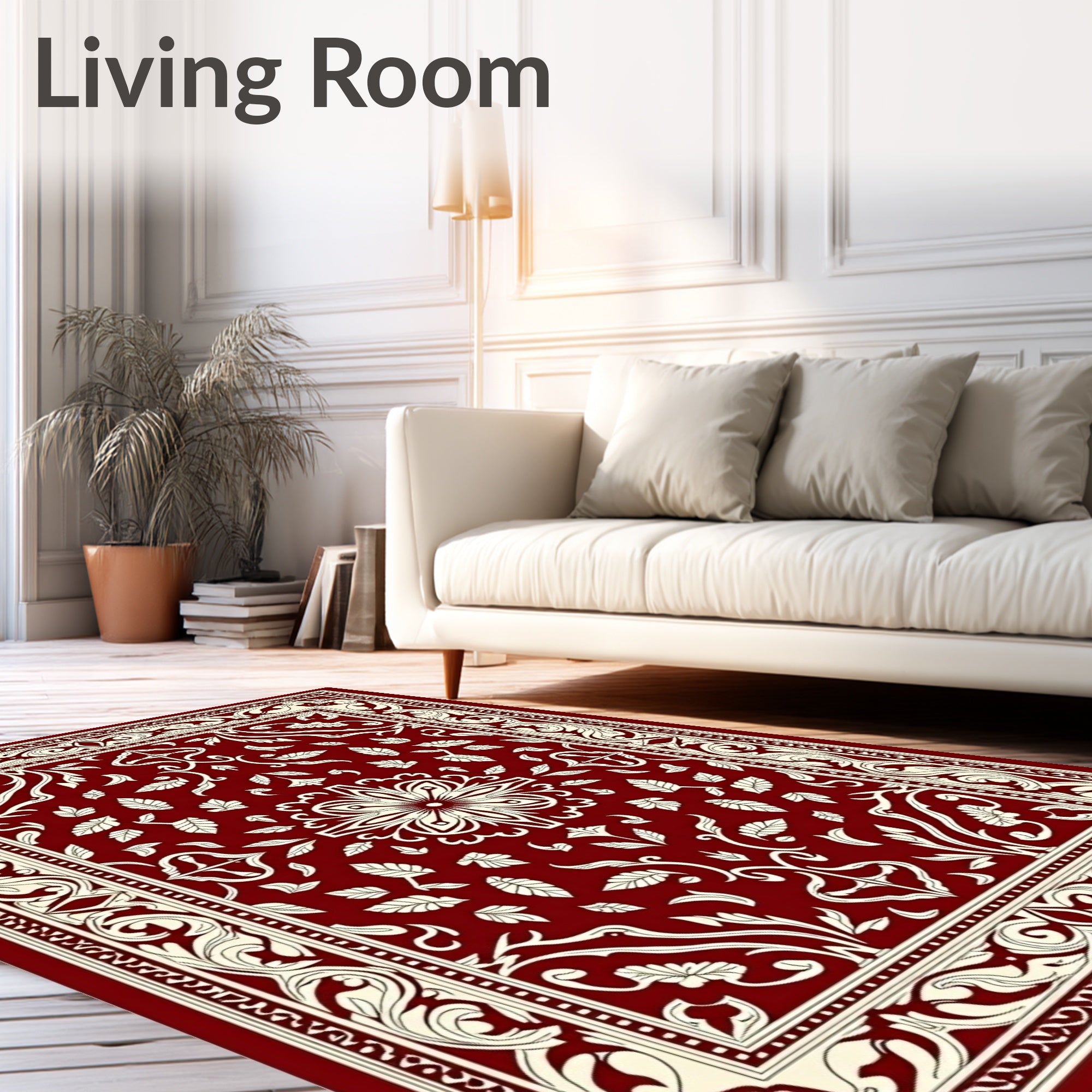 Ornate Cherry Blossom Medallion Rug