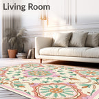 Tender Blossom Jewel Tone Medallion Rug