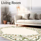 Art Nouveau Green Vine Border Rug