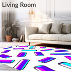 Vibrant Rectangle Sprinkle Collection Rug