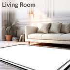 Modern Black Gray Triple Stripe Rug