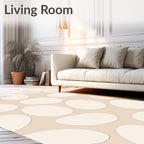 Natural Beige Organic Pebble Rug