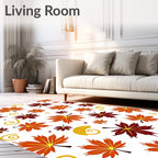 Autumn Leaf Swirl Gradient Rug