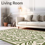 Willow Green Branch Meadow Rug