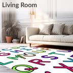 Alphabet Colors Bold Letters Rug
