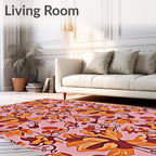 Autumn Floral Vine Medallion Rug
