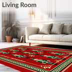 Green Red Soldier Nutcracker Collection Rug