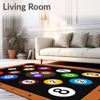 Billiard Balls Bright Color Collection Rug