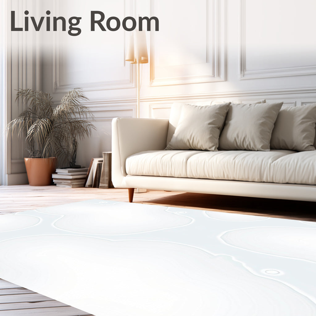 Soft White Organic Cloud Rug