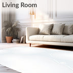 Soft White Organic Cloud Rug