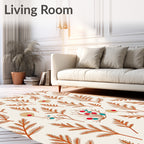 Terracotta Sprigs And Berries Rug