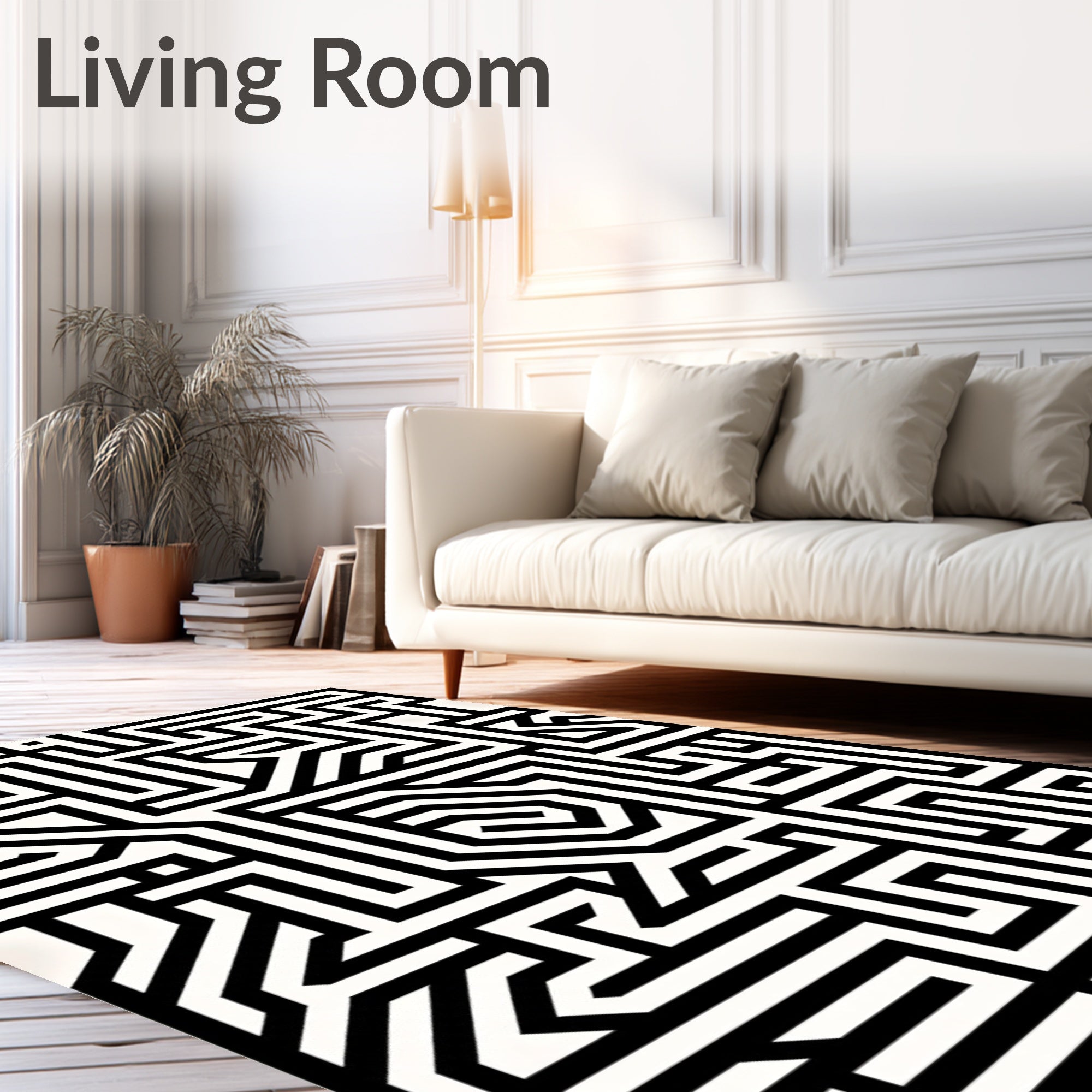 Bold Lines Labyrinth Rug