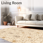 Ancient Runes and Symbols Grid Rug