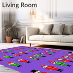 Red Green Toy Soldier Collection Rug
