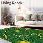 Emerald Yellow Starburst Grove Rug
