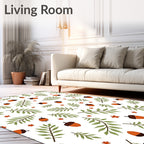 Autumn Acorn Leaf Scatter Rug