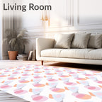 Soft Pastel Cloud Droplet Arrangement Rug