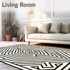 Mono Stripe Octagon Path Rug