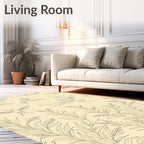 Golden Hummingbirds Among Foliage Rug