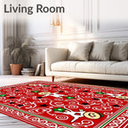 Christmas Gingerbread Man Garland Rug