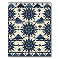 Navajo Blue Star Geometric Rug